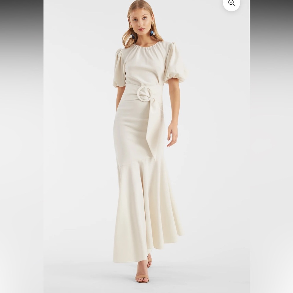 Sachin & Babi Camila Ivory Mermaid Dress Plus Size 22W New w/ tags MSRP$650